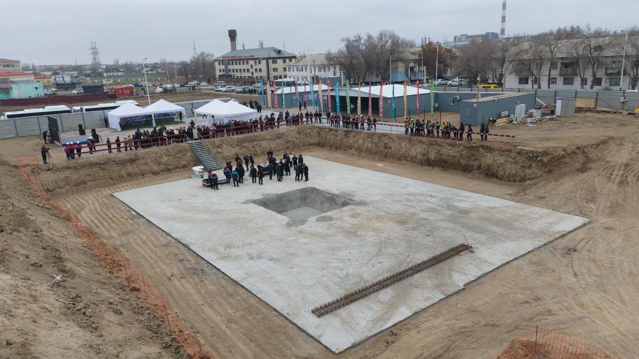 Қызылорданың шет аймағында 400 орындық жаңа емхананың іргетасы қаланды