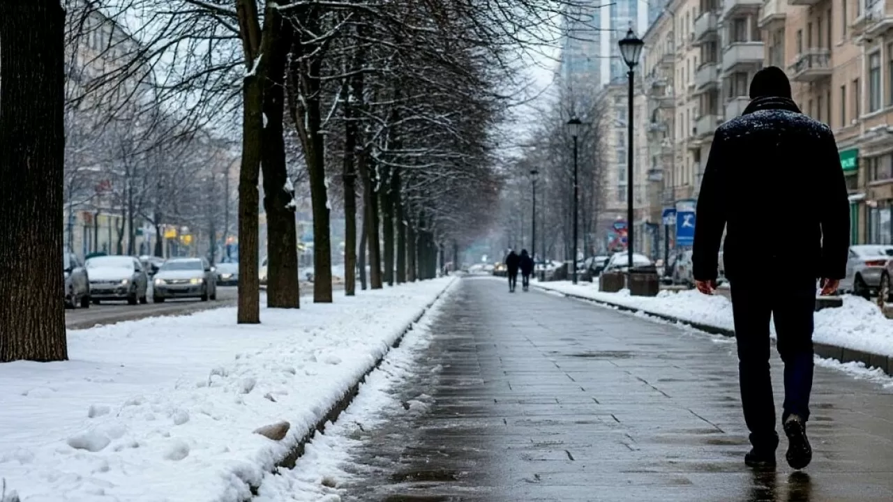 Южный циклон принесет в Казахстан осадки, метели, гололед и потепление