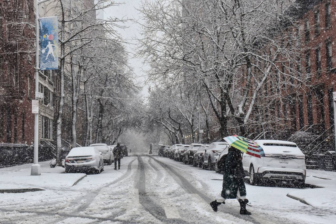 Нью-Йоркте қарлы боранға байланысты төтенше жағдай жарияланды