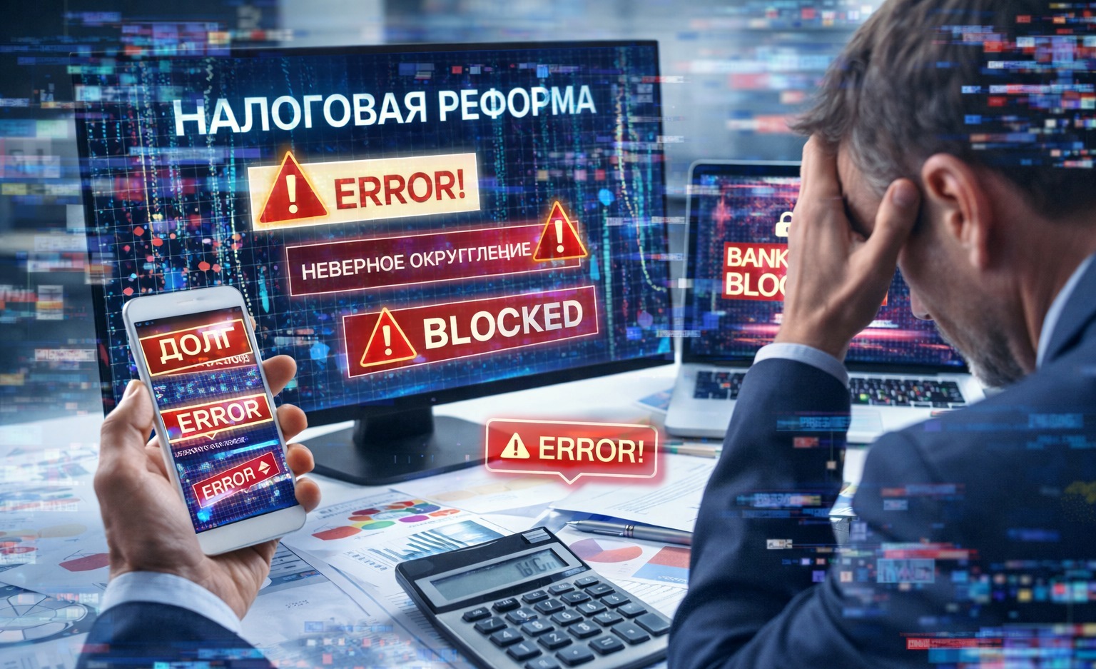 Налоговая реформа стартовала с цифровых сбоев