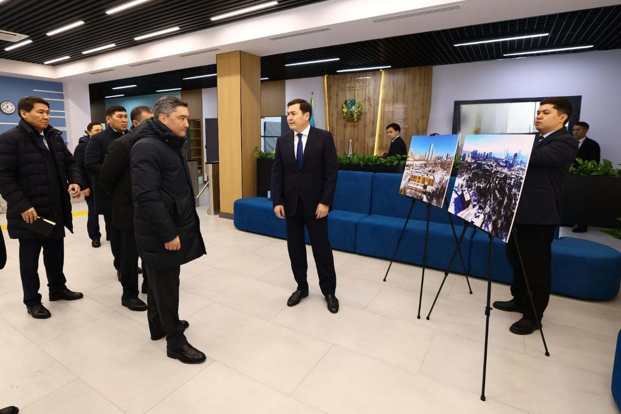 Олжас Бектенов  Астанада ашылған шаңғы базасына барды