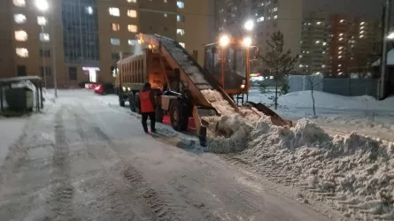 Астанада түнгі уақытта қар күреуге 1700-ге жуық арнайы техника жұмылдырылды 