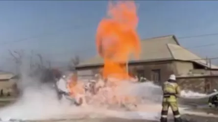 Газопровод вспыхнул на юге Казахстана 