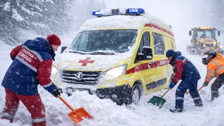 Непогода не остановила работу скорой помощи в Жамбылской области 