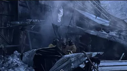 Пожар на заводе под Астаной предотвратили спасатели 