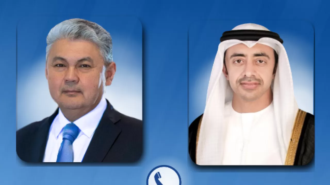 Главы МИД Казахстана и ОАЭ обсудили ситуацию на Ближнем Востоке