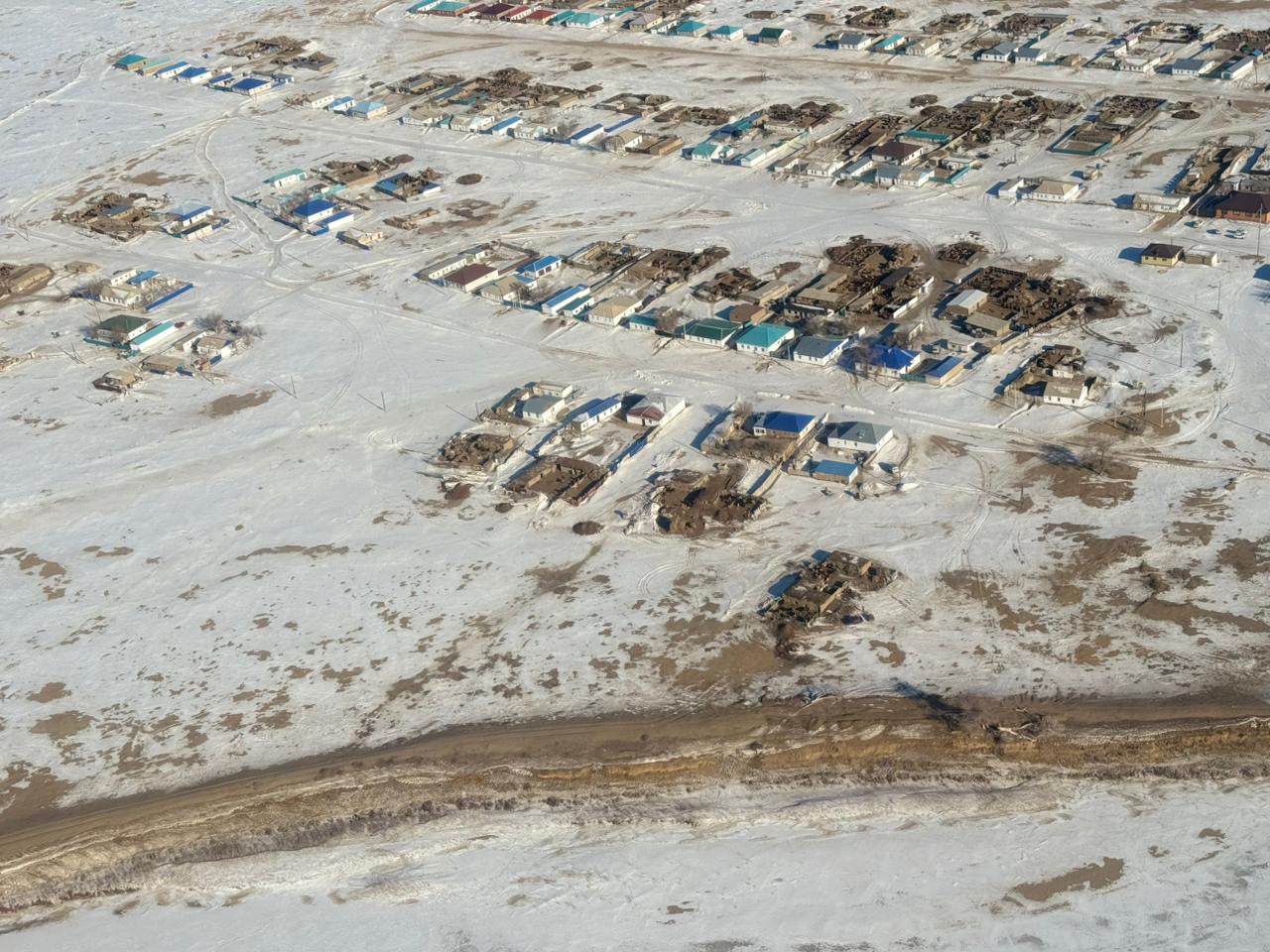 Су тасқынына қарсы шаралар: Ақтөбе облысында әуеден бақылау жүргізілді