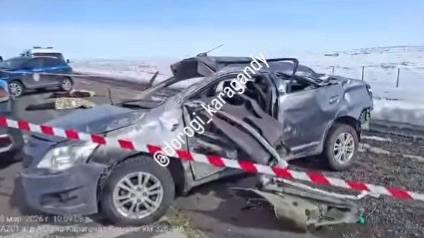 "Астана &ndash; Қарағанды &ndash; Алматы" тас жолында болған жол апатынан 3 адам қаза тапты