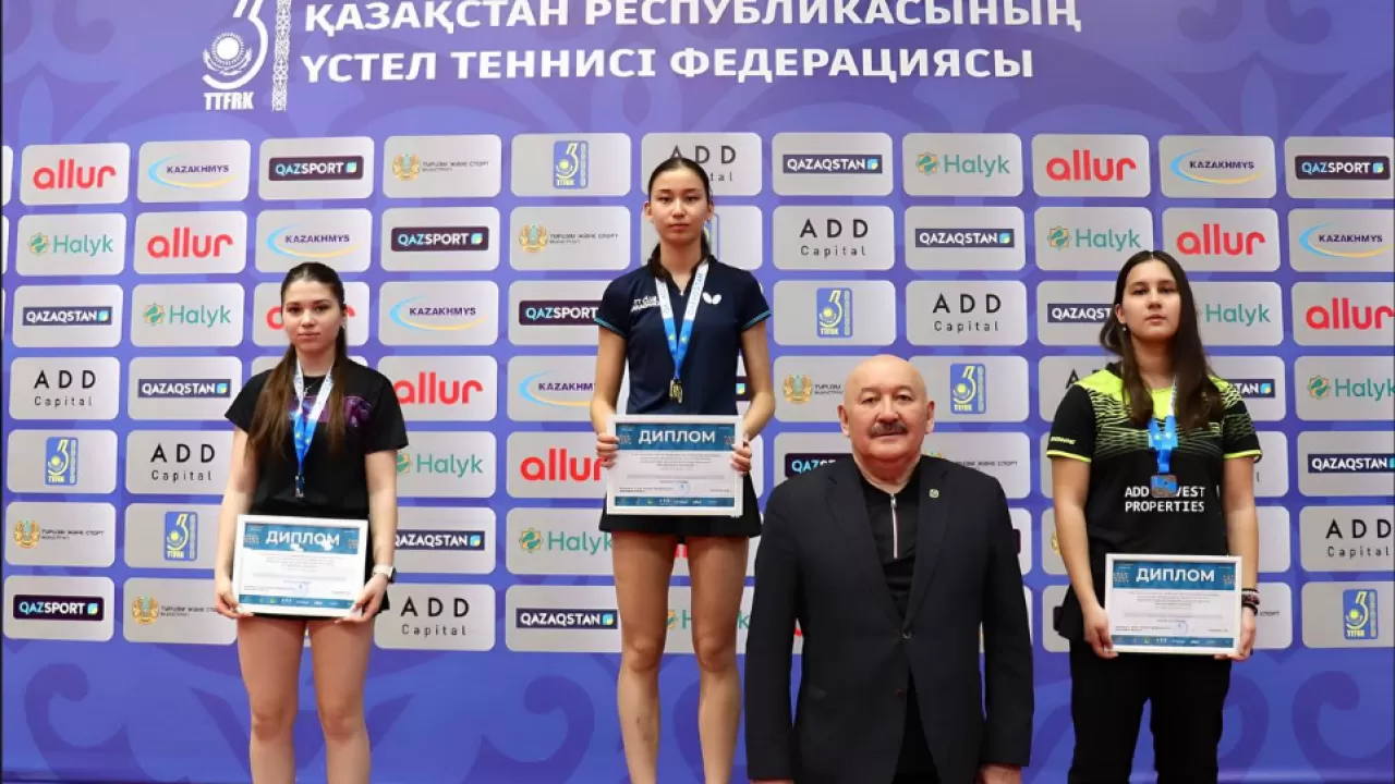 В Алматы определили сильнейших юных теннисистов 