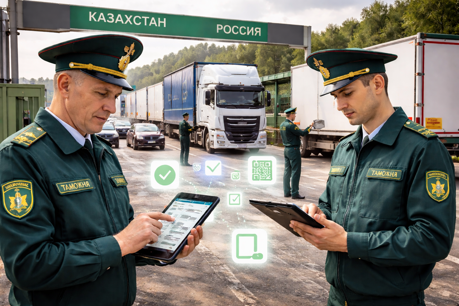 Цифровизация границы РК ускорит транзит грузов с соседями 