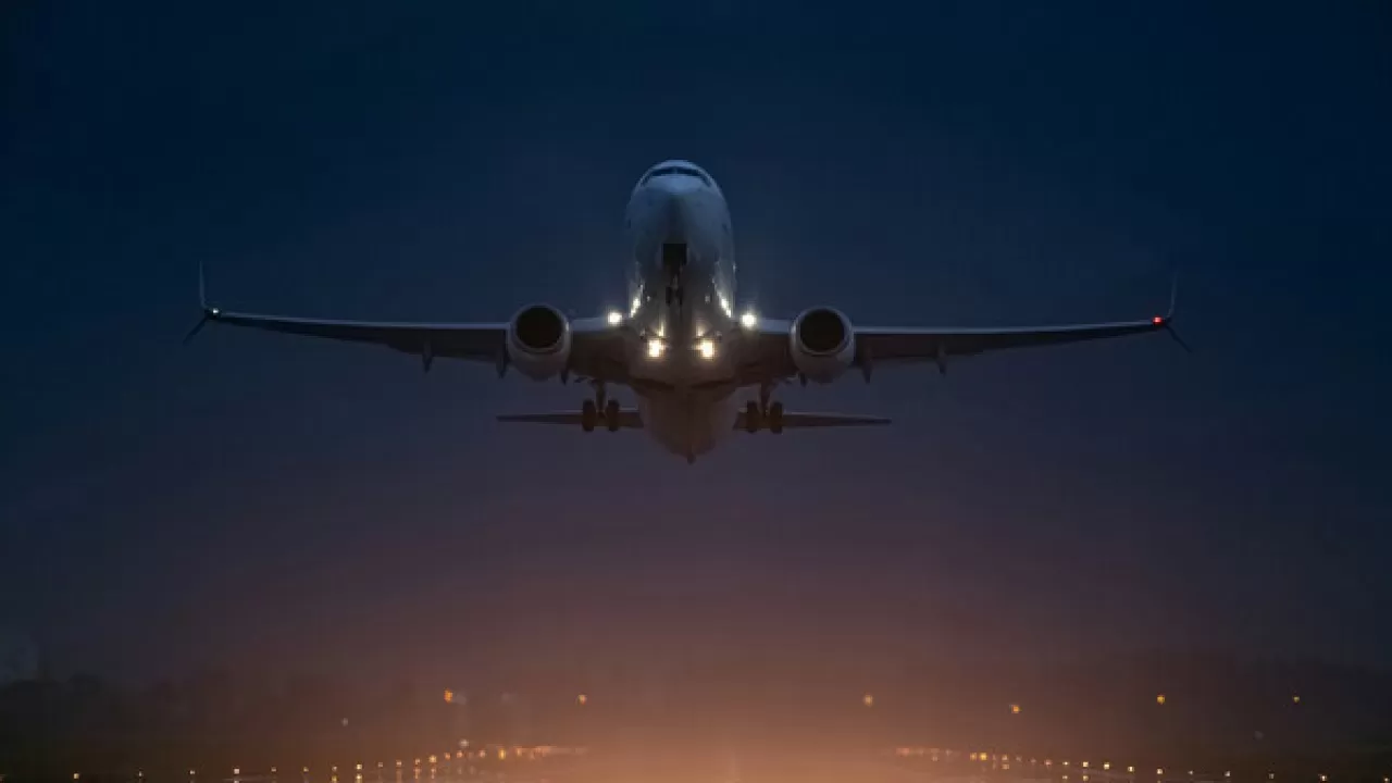 Cамолет столкнулся с койотом в США 