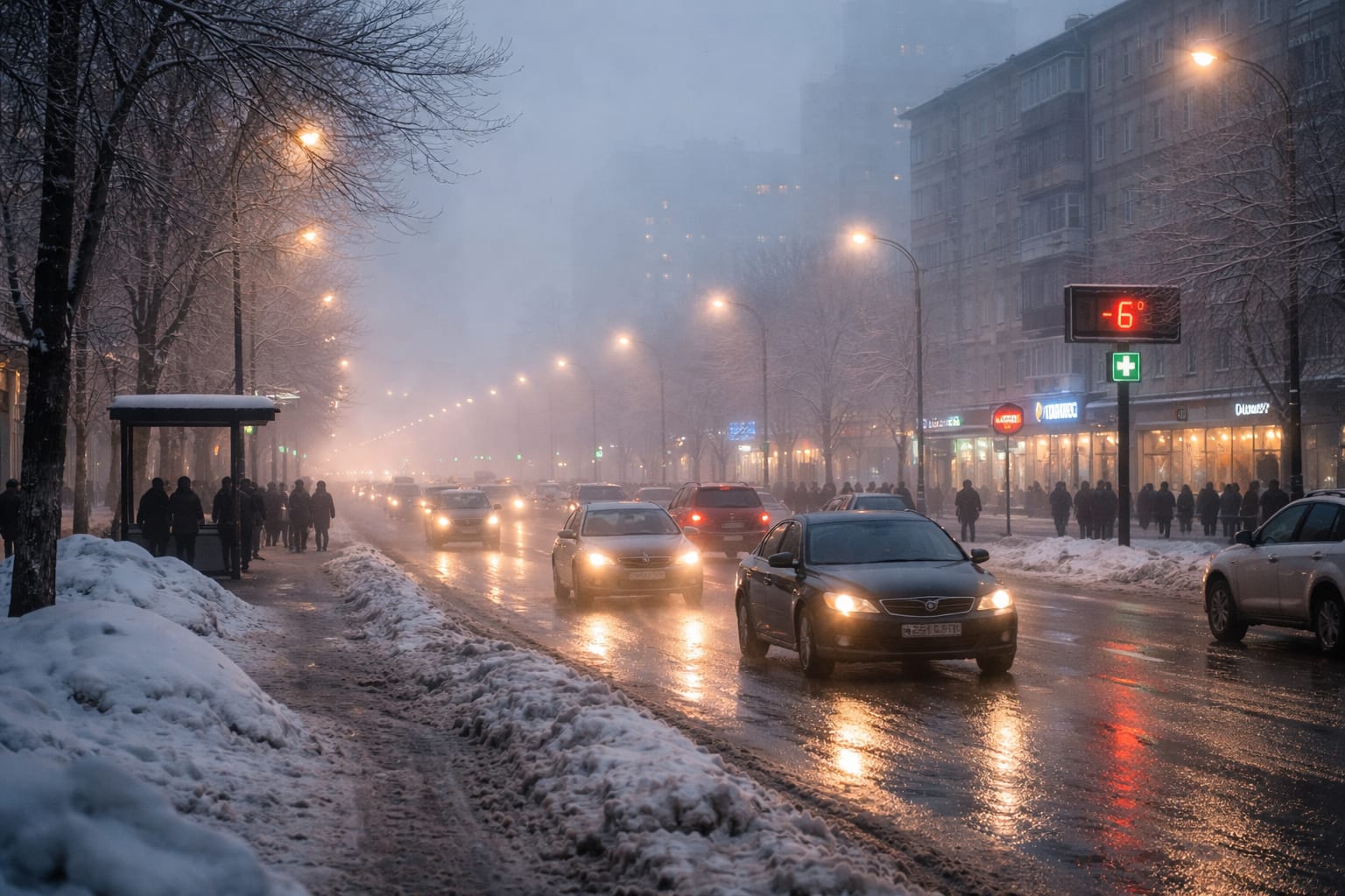 Туман и гололед: в регионах Казахстана ухудшится погода