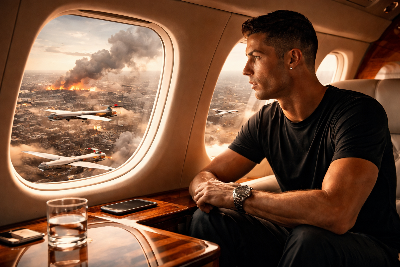 Криштиану Роналду Таяу Шығыстағы соғысқа байланысты Сауд Арабиясынан кетіп қалды