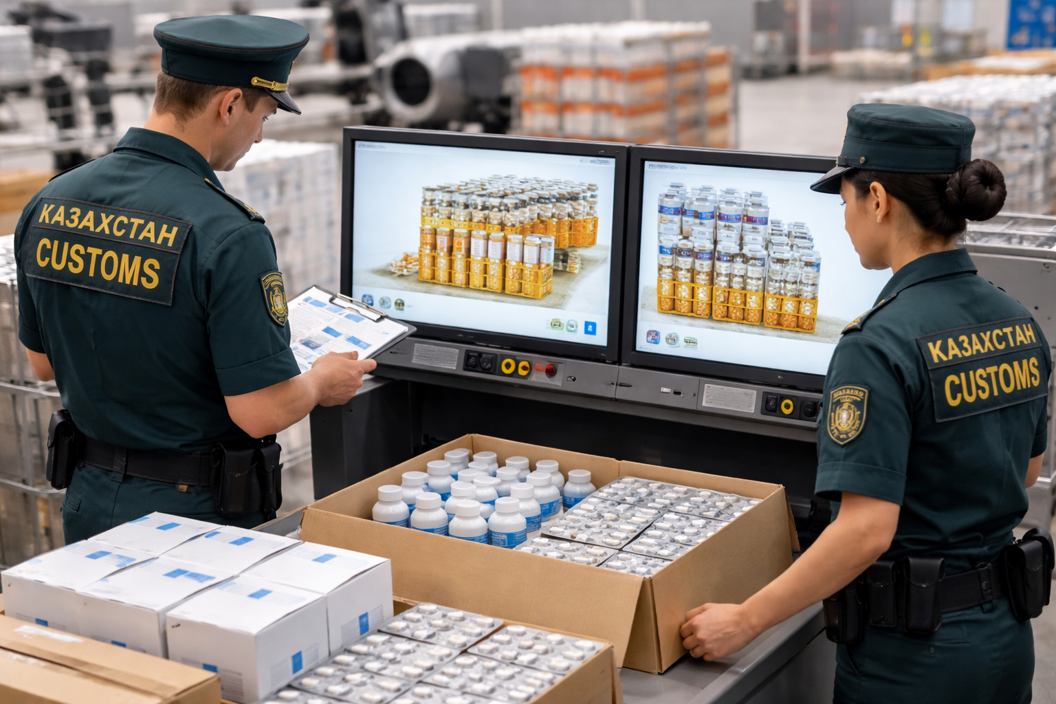 Не для красоты: скрытую партию лекарств обнаружили в алматинском аэропорту 