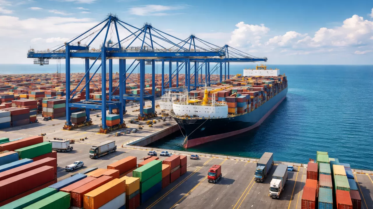 В июле открывается новый контейнерный терминал в порту "Ерсай" 