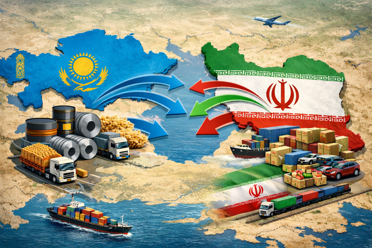 Чем торгуют между собой Казахстан и Иран