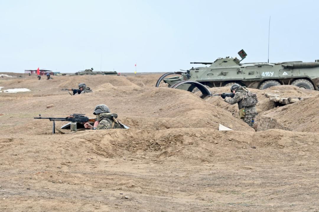 Қонаев гарнизонында роталық тактикалық оқу-жаттығу өтті