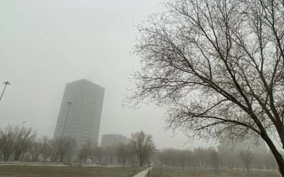 Атырауды шаңды дауыл басты: көріну деңгейі күрт төмендеді