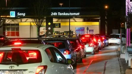 Длинные очереди образовались на немецких заправках 