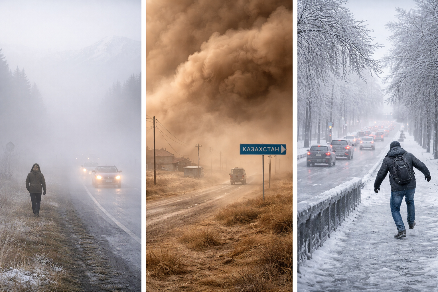 Астану, Алматы и Шымкент накроет непогода 