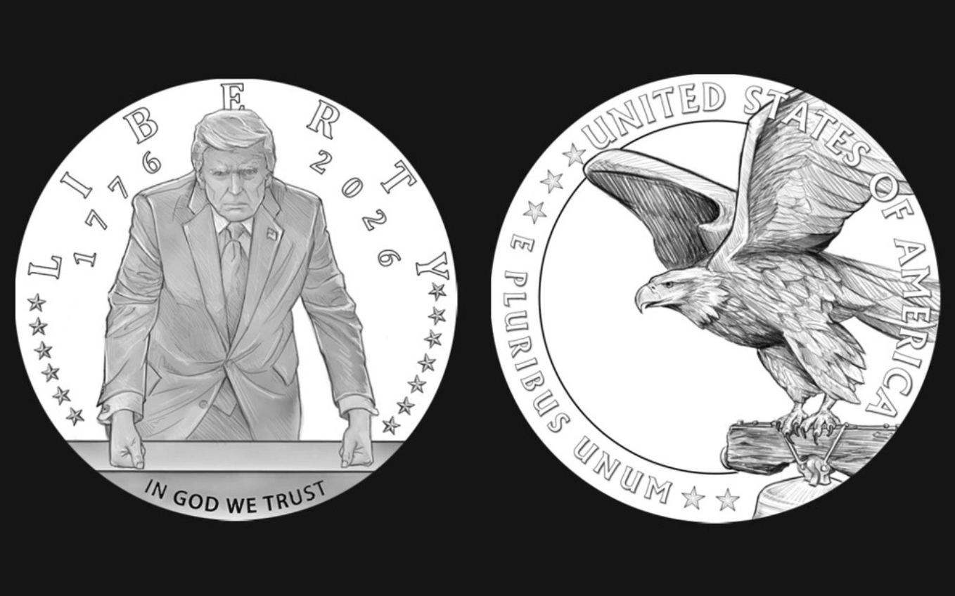 АҚШ-та Трамп бейнеленген меретойлық алтын монета жасалып жатыр  