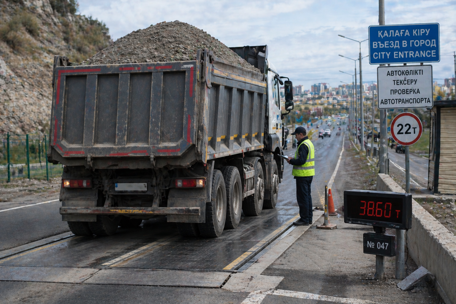 Перегруз под запретом: в Астане усилили контроль над самосвалами  