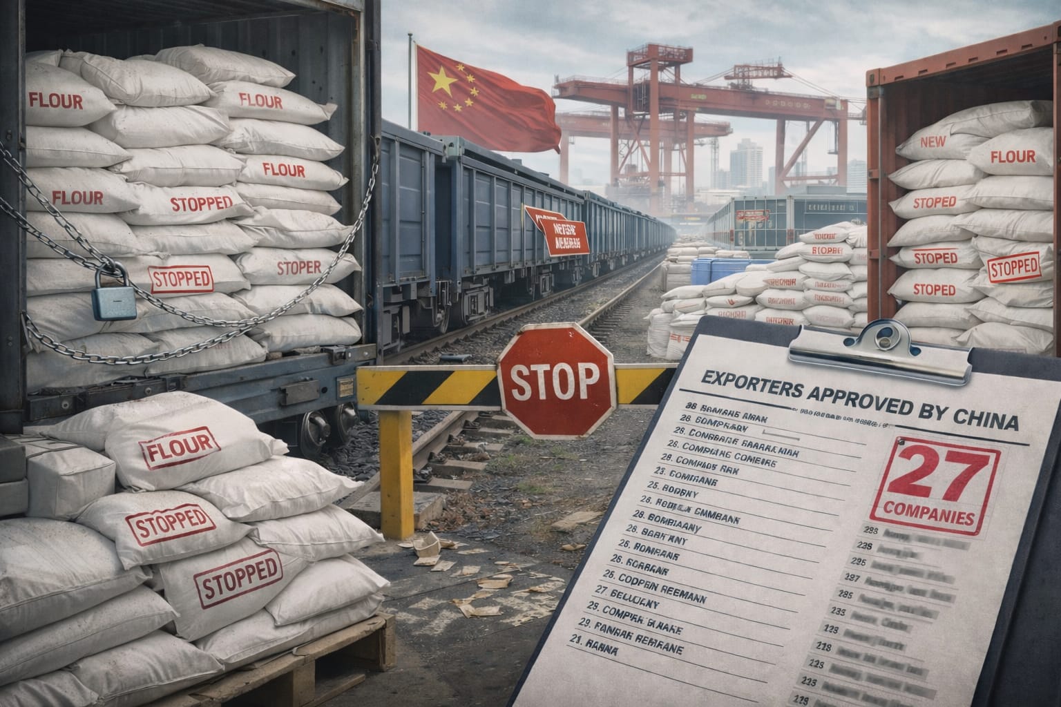 Қытай Қазақстанда ресейлік астықтан тартылған ұнды қабылдамай отыр