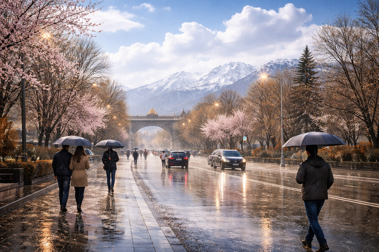 Град, туман и порывистый ветер: непогода накрывает регионы Казахстана