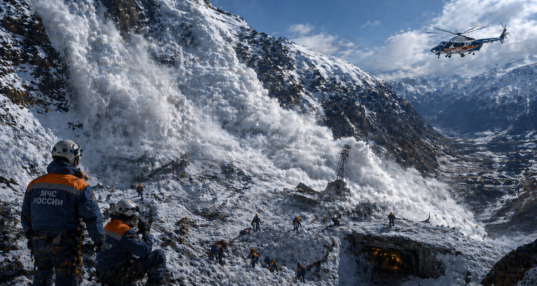 Лавина накрыла рудник: люди под завалами в России  