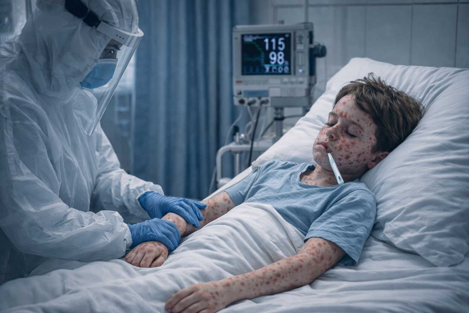 Корь отступает в РК, но не у всех  