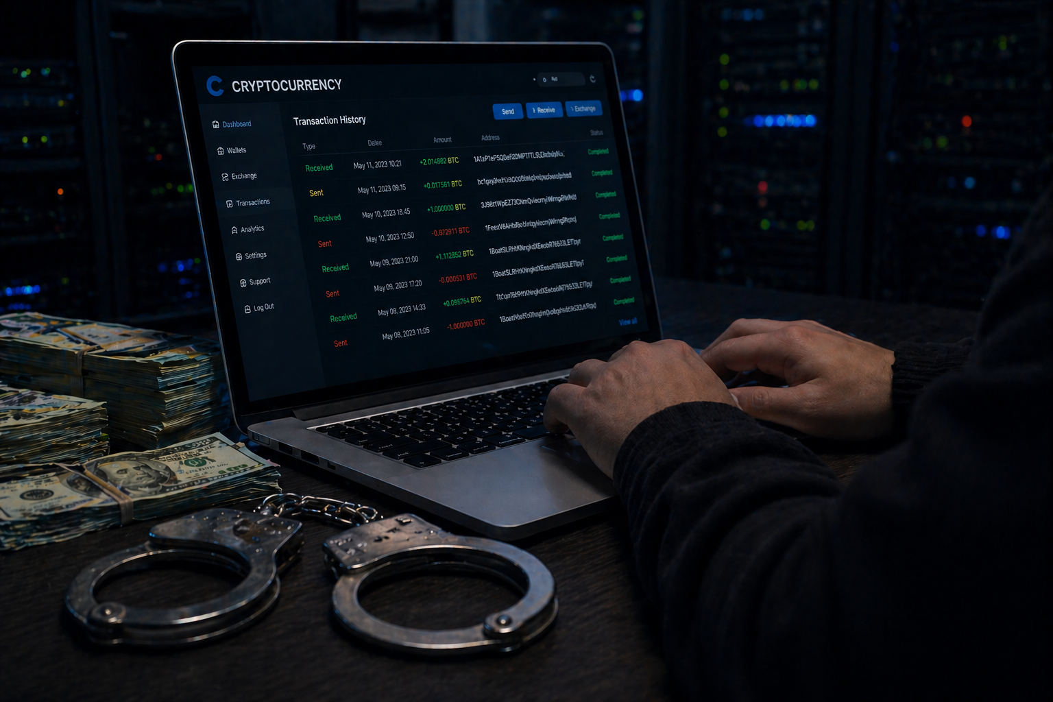 Ликвидация RAKS: АФМ изъяло миллионы в криптовалюте  