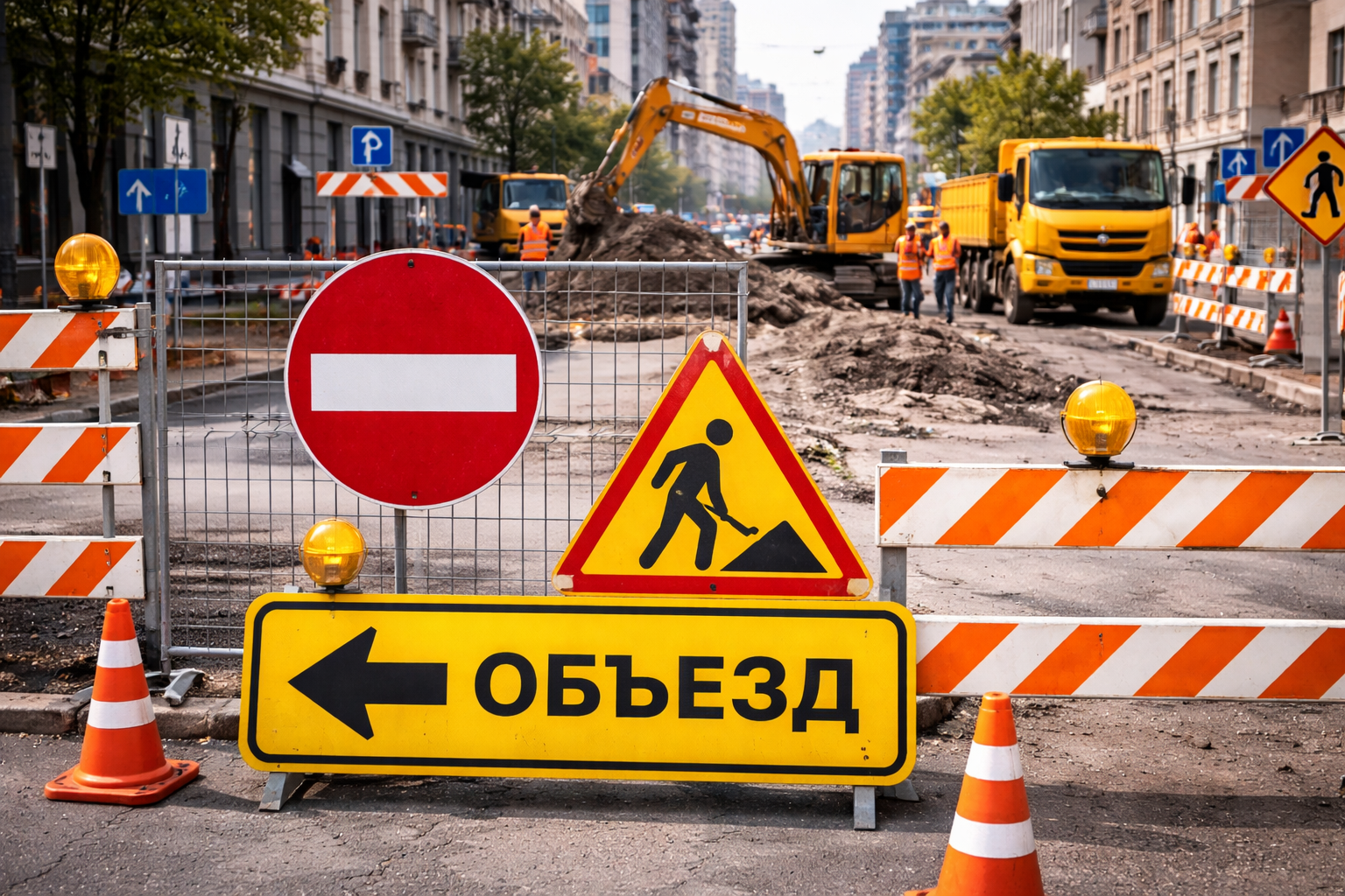 Движение ограничат на одной из оживленных улиц столицы  