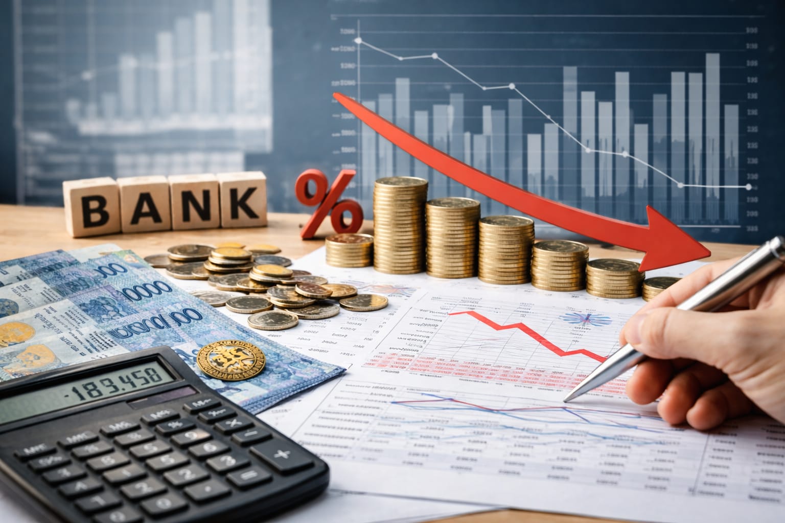 Прибыль банков в Казахстане резко снизилась