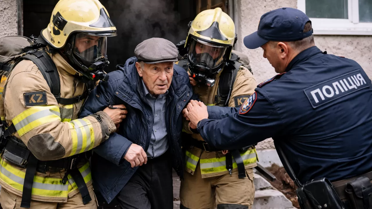 В Усть-Каменогорске спасли 90-летнего пенсионера при пожаре