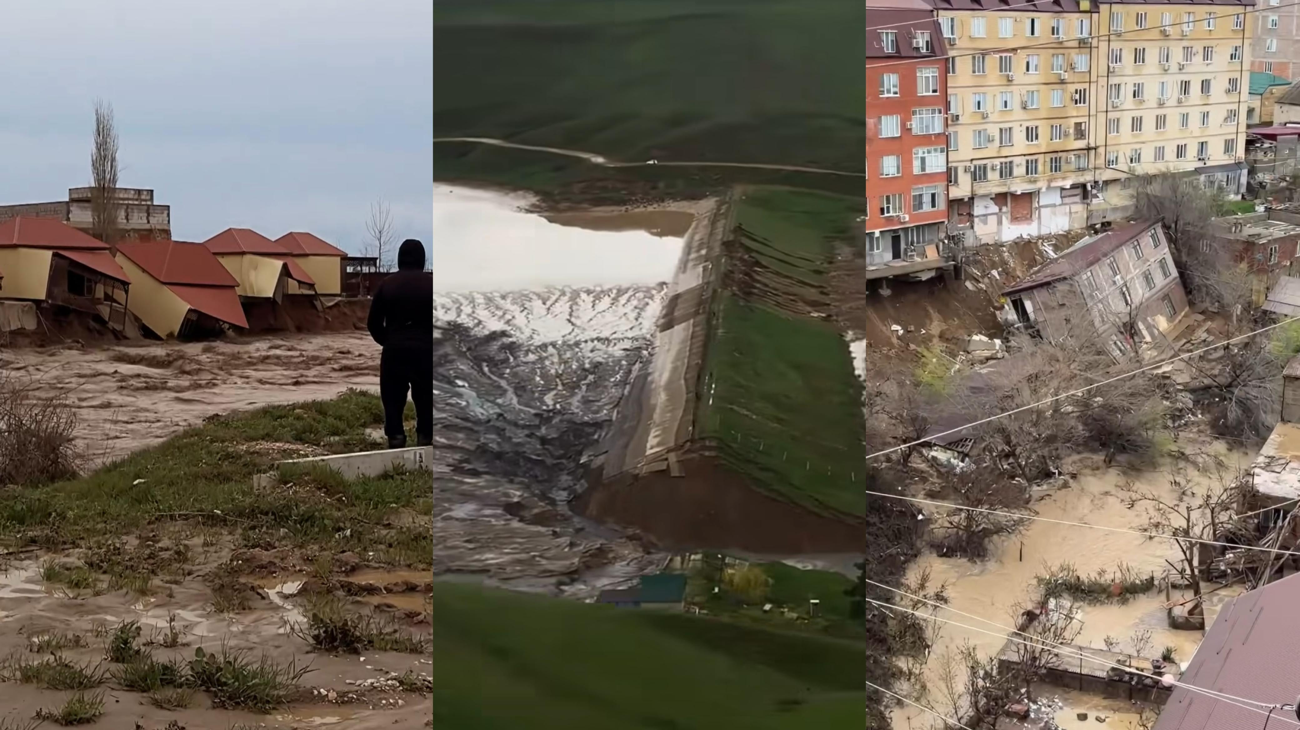 Дағыстанда бөгет құлап, 6 ауылдың тұрғындары эвакуацияланды 