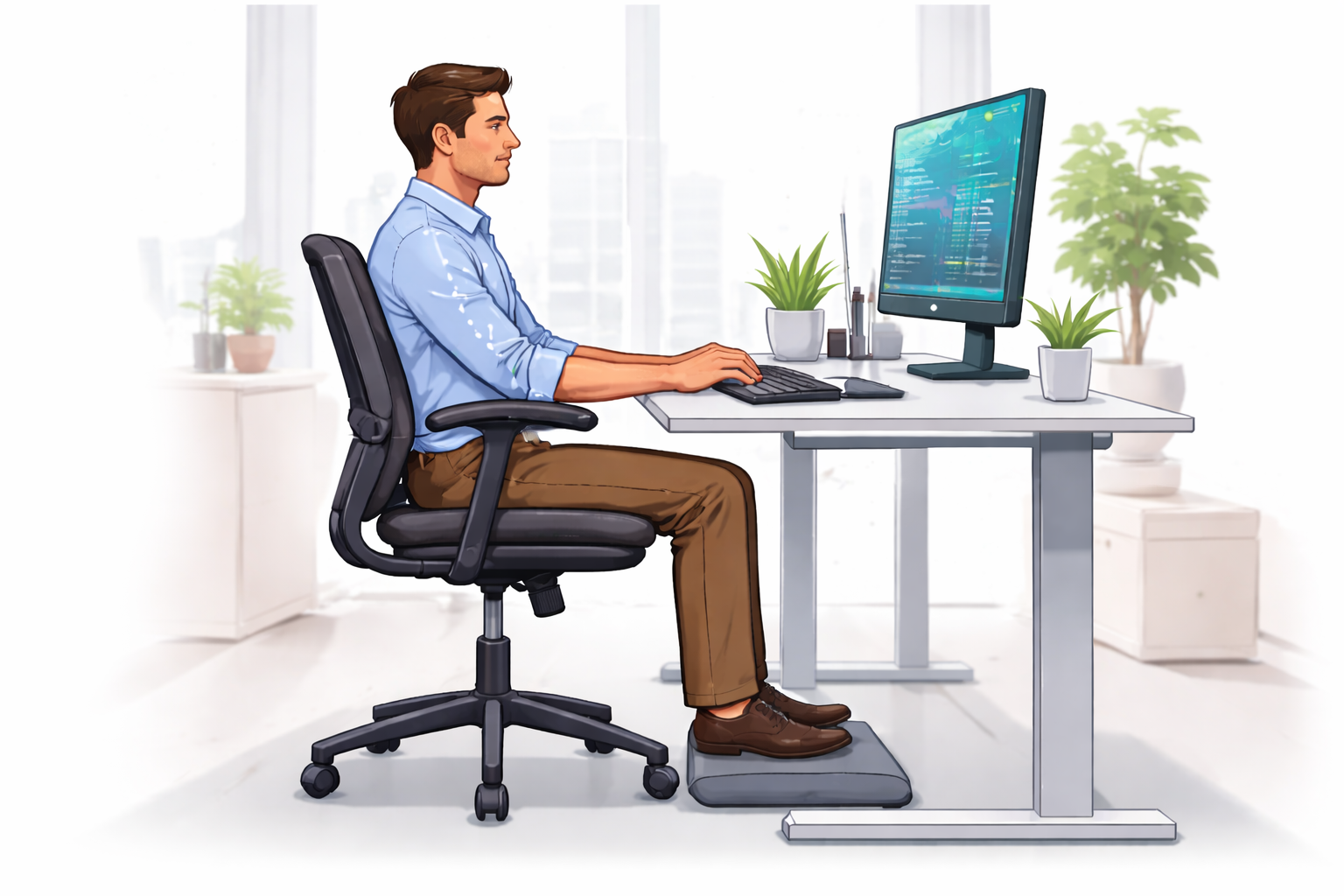 Как сидеть за ПК и не угробить спину  