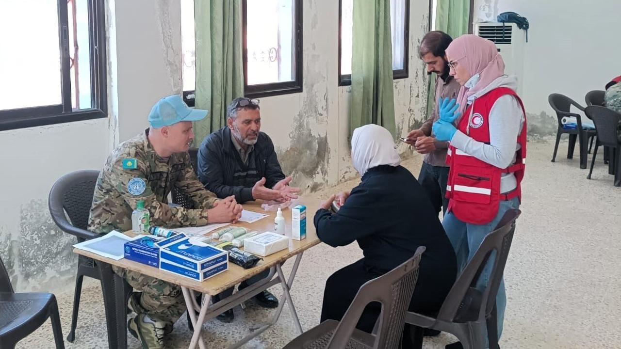 Қазақстандық бітімгерлер Голан жоталарында 90-нан астам тұрғынға медициналық көмек көрсетті