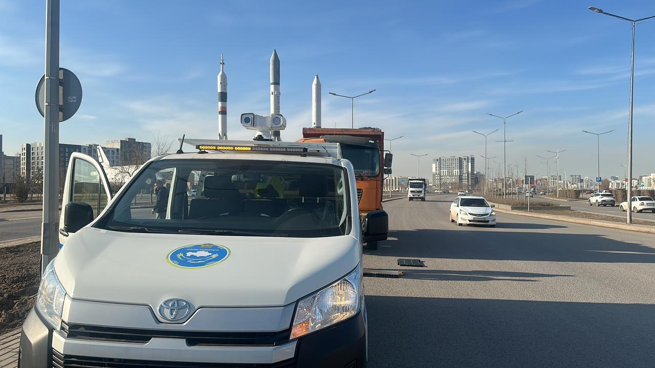 Астанада ауыр жүк көліктерінің қозғалысына бақылау күшейтілді