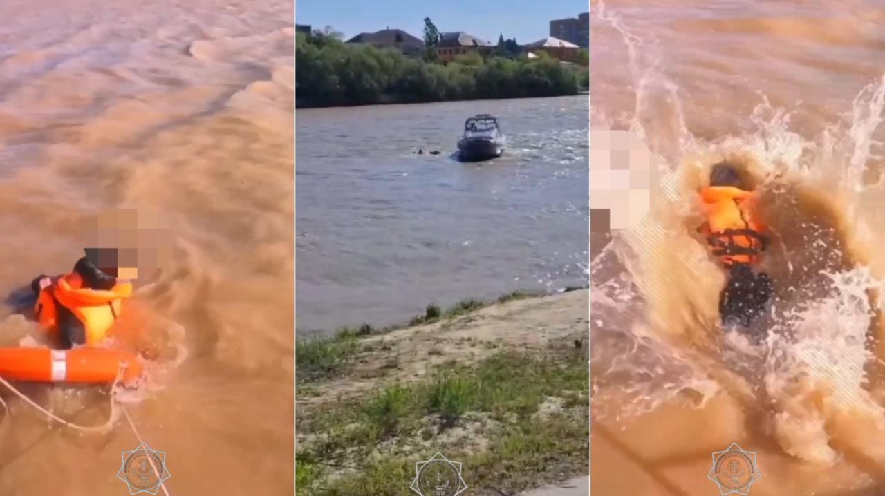 "Аға, ауырды!": Жайық өзеніне секіріп кеткен 15 жастағы қыз 4 минутта құтқарылды