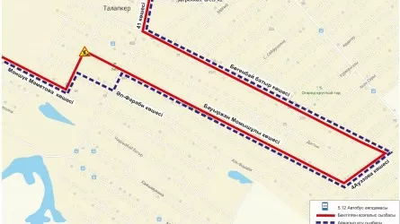 В Астане временно изменили схемы движения пяти автобусных маршрутов