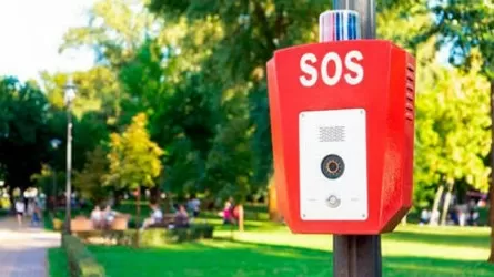 Где в Астане найти кнопку SOS  