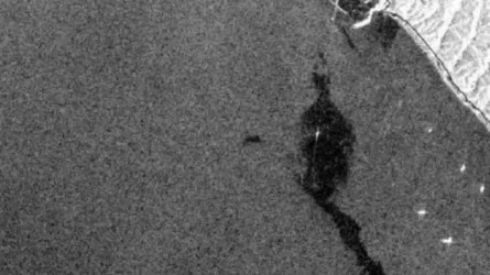 Разлив нефтепродуктов в море произошел после атаки дронов в России 