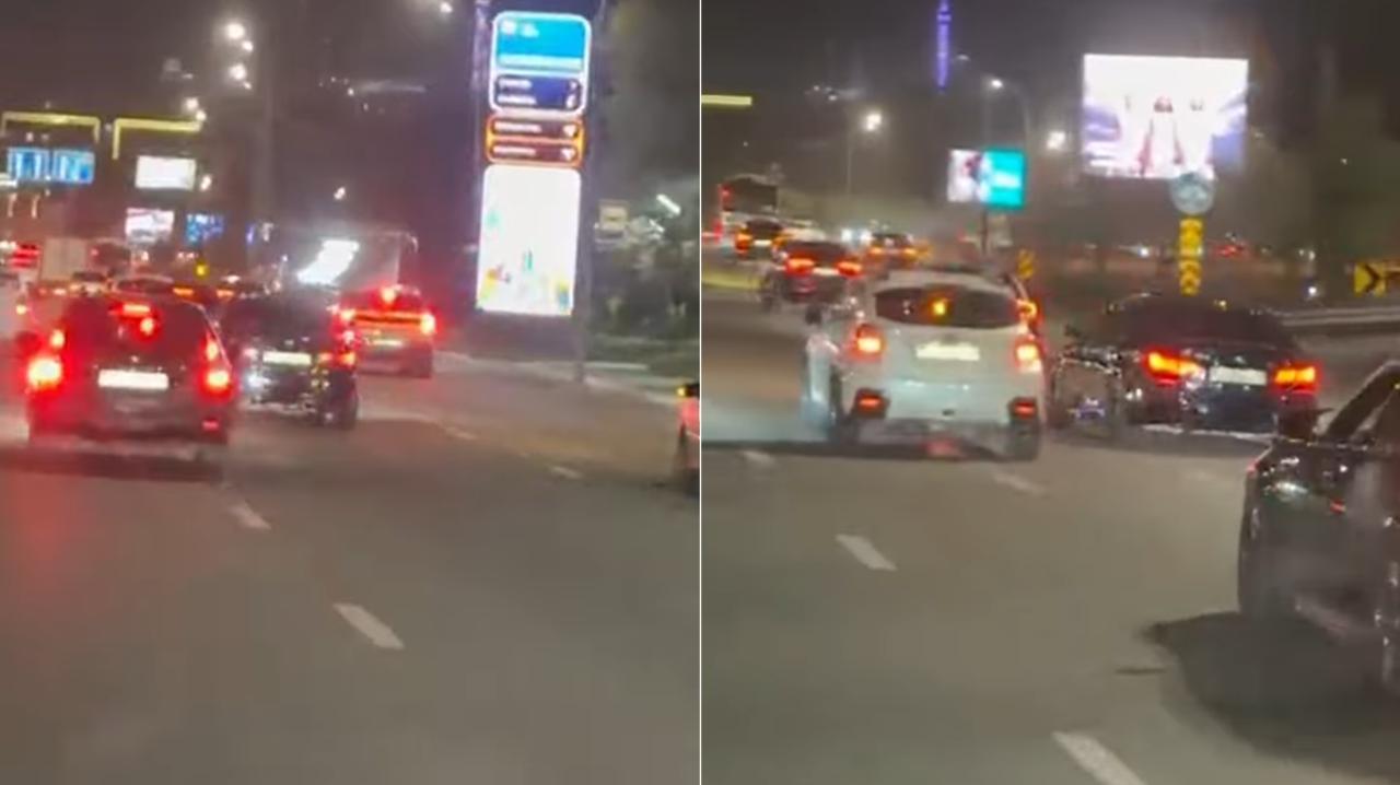 Алматыда бірнеше жүргізуші Әл-Фараби даңғылында түнгі уақытта жарысқан