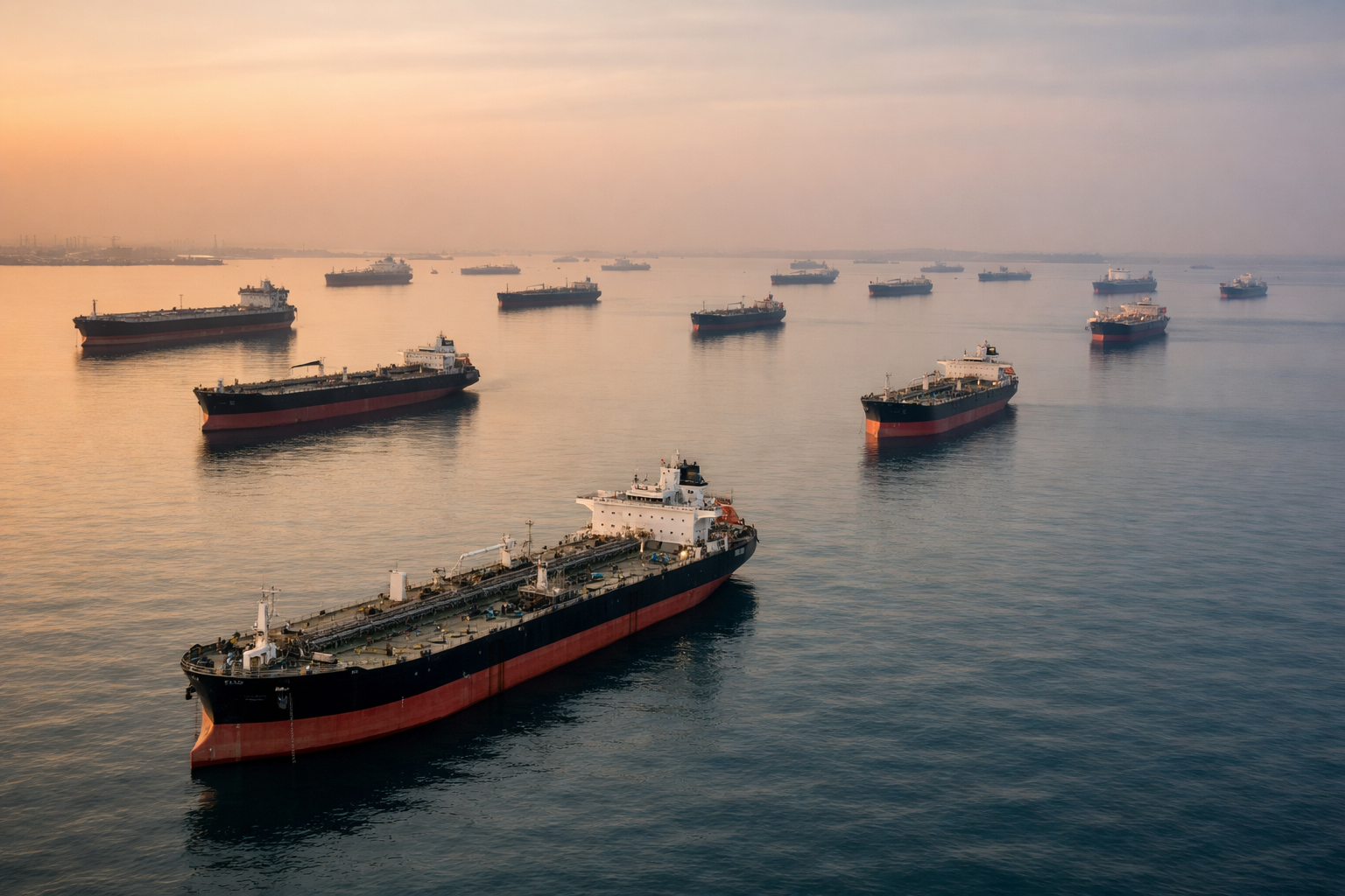 Парсы шығанағында 132 млн баррель мұнай тиеген кемелер бөгеліп тұр