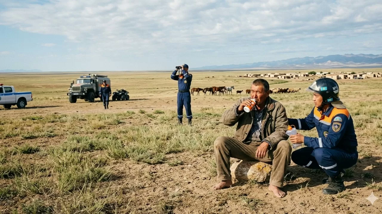 Конь вернулся один: в степях Жамбылской области двое суток искали чабана