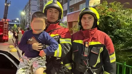 В Алматы спасатели сняли ребенка с окна шестого этажа