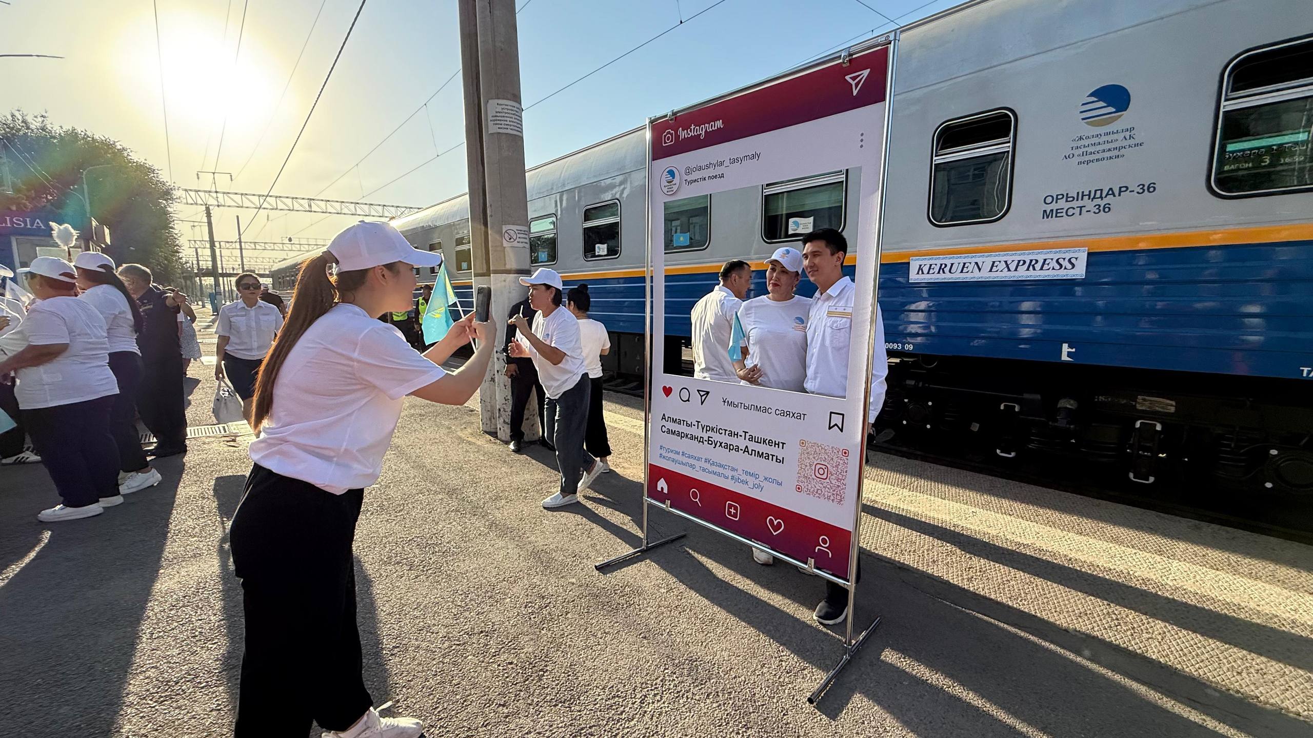 ҚТЖ Өзбек темір жолдарымен бірлесіп кезекті Keruen Express туристік пойызын ұйымдастырды