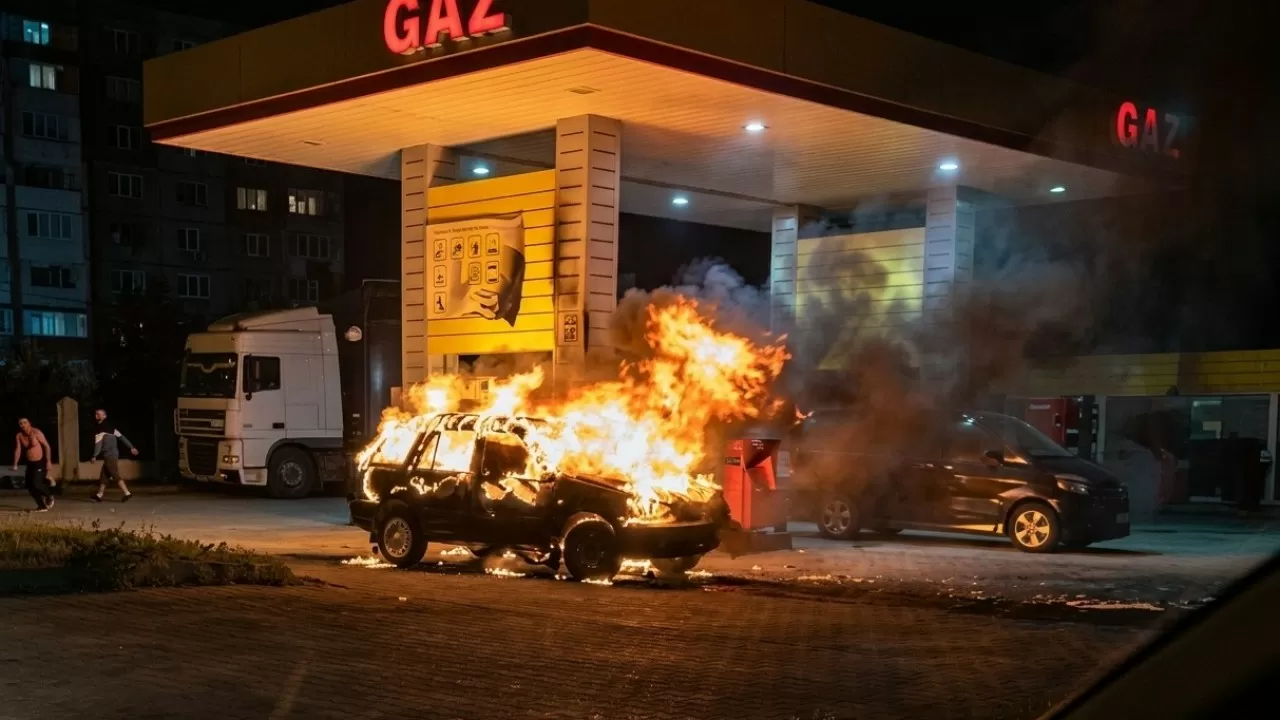 Страшная трагедия в Актобе: люди сгорели заживо при пожаре на заправке
