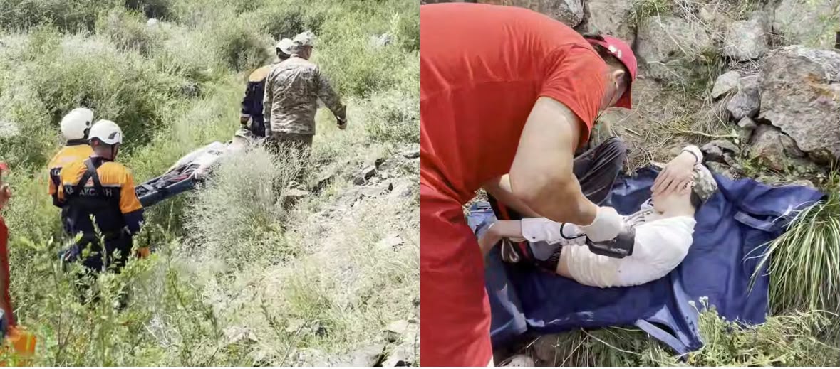 Жетісу тауларында жарақат алған жасөспірім таудан түсе алмай қалды