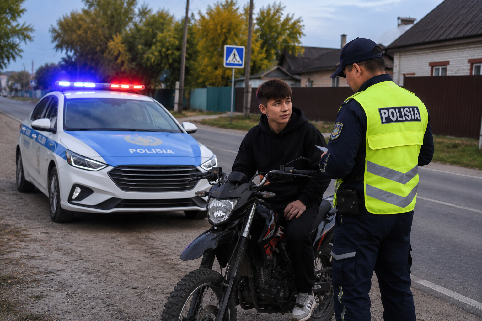 Ойыншық емес: Павлодар облысында 15 жастағы жасөспірім мотоцикл мінген